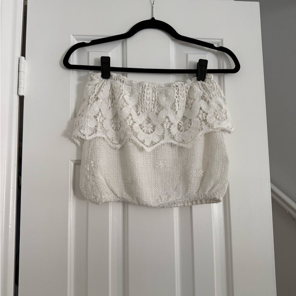 Jenn’s Pirate Booty Lace Knit Tube Top Size XS/Small - Picture 2 of 6